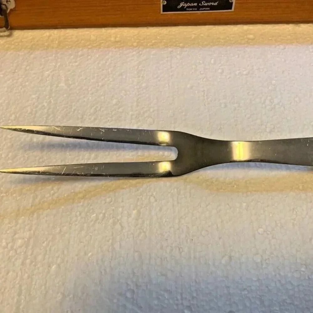 Vintage Japan Sword 4pc Stainless Steel Carving Set